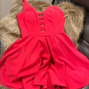 Fit and flare dress with a bit of sass